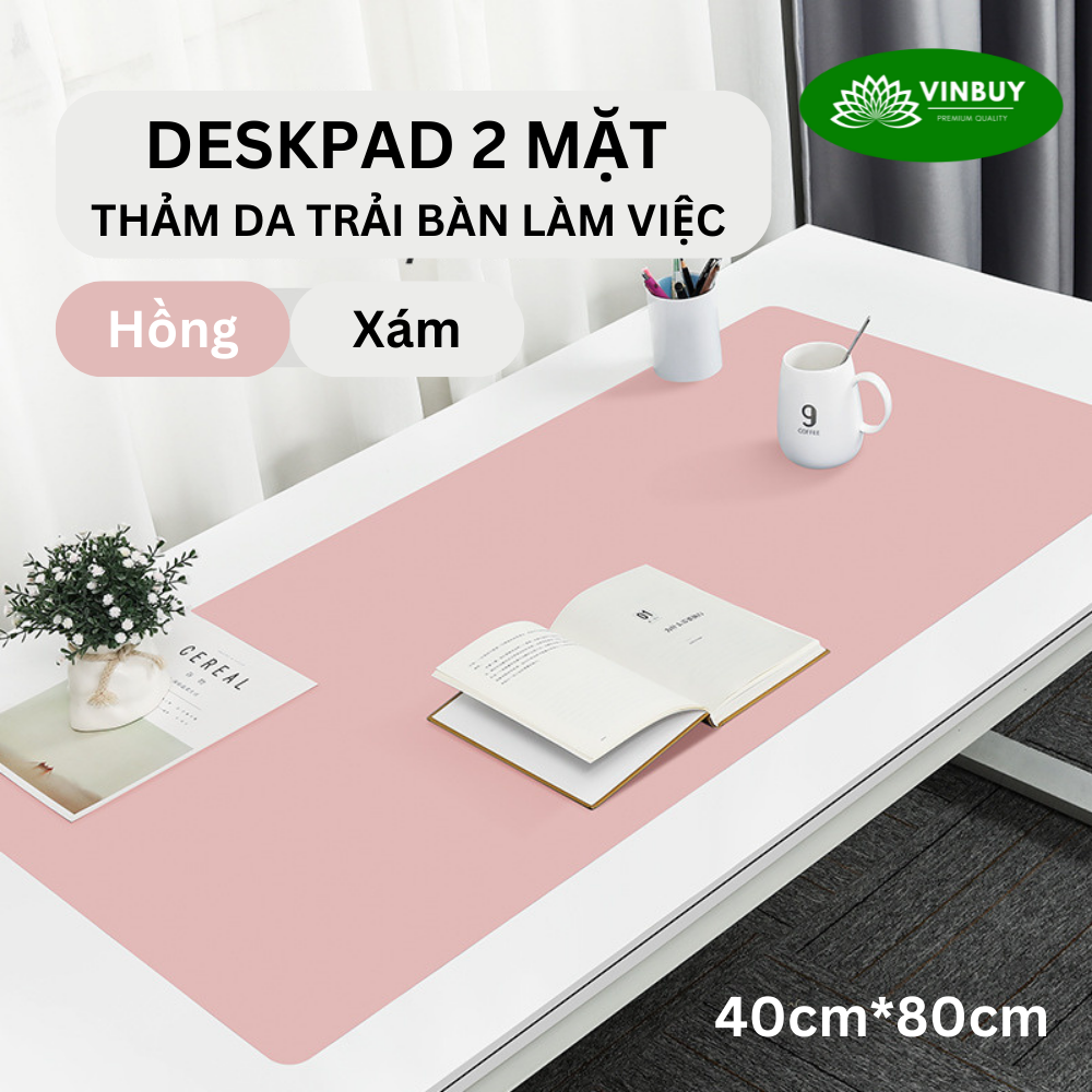 Miếng Lót Chuột Cỡ Lớn, Pad Chuột Cỡ Lớn Bằng Da Cao Cấp 40cmx80cm, Tấm Lót Chuột Thảm Da Trang Trí Bàn Làm Việc VinBuy - Hàng Chính Hãng