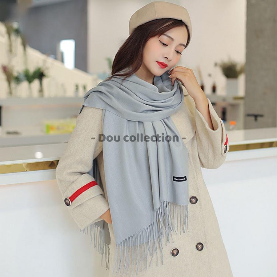 Khăn Cashmere Choàng Cổ Trơn Thời Trang Thu Đông - Chất Liệu Cashmere - 70x190cm - Mã LN016