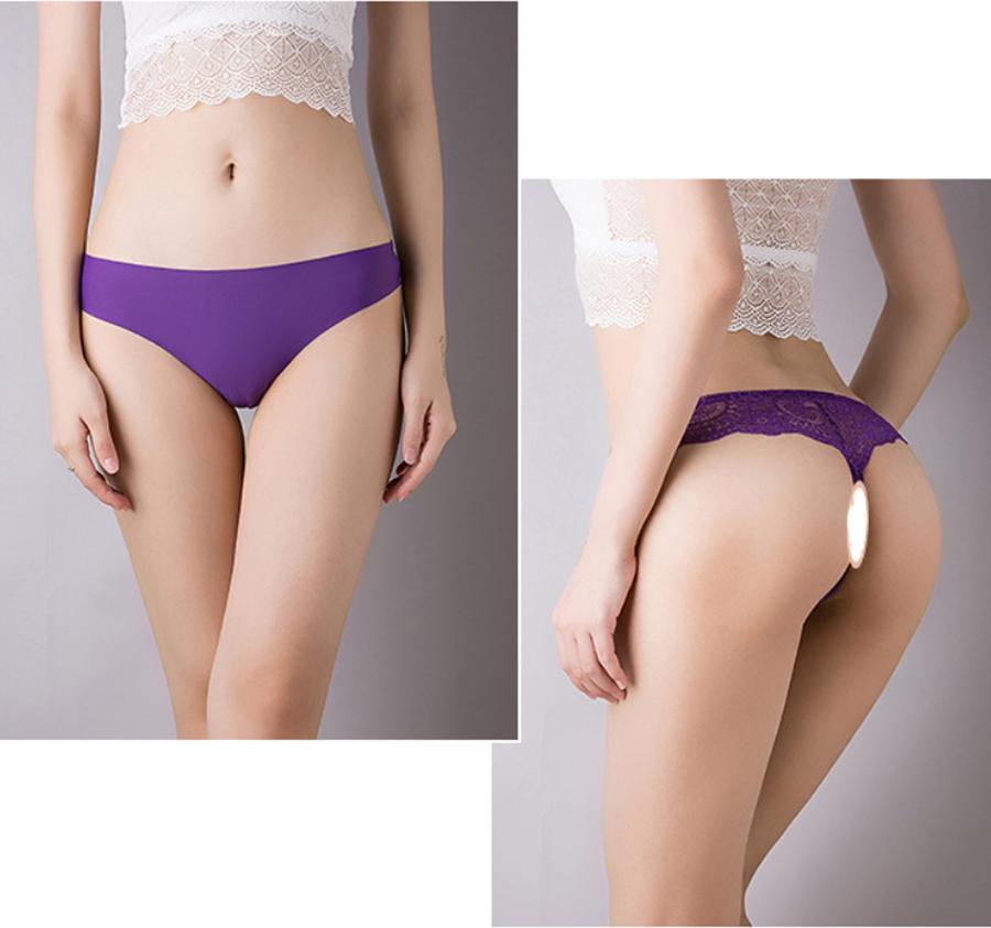Quần lót lọt khe su không đường may - Màu tím