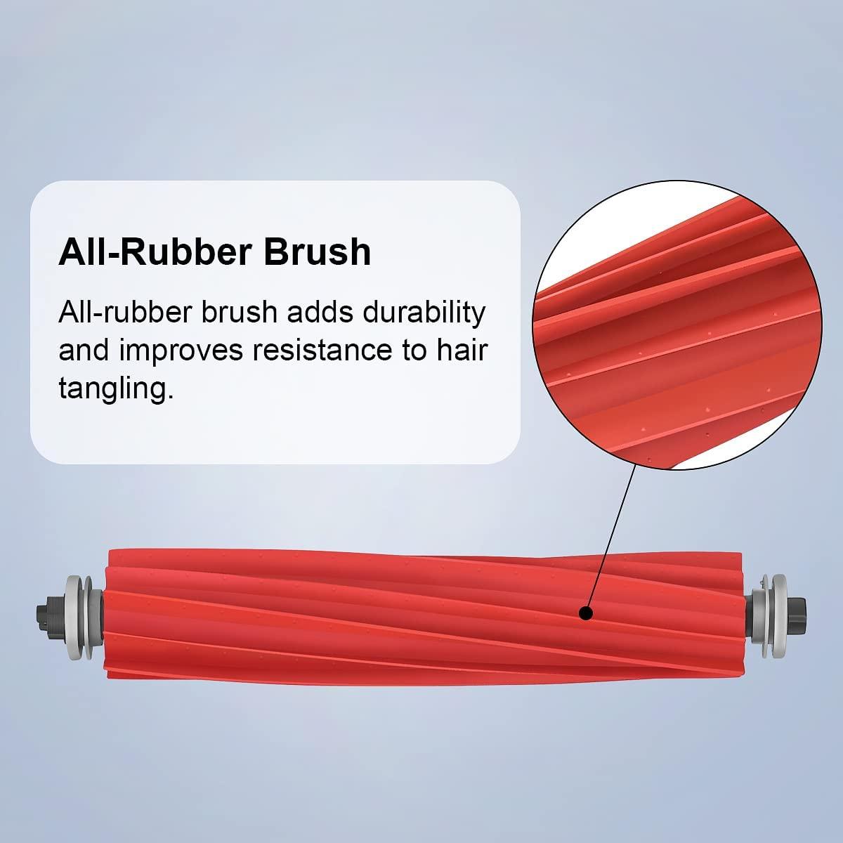 Phụ kiện thay thế Bàn chải chính cho Xiaomi Roborock S7/Q7 Max/Q7 Max Plus/S7 Max/S7 MaxV/S7 MaxV Ultra/T7S Plus, Bàn chải chính silicone
