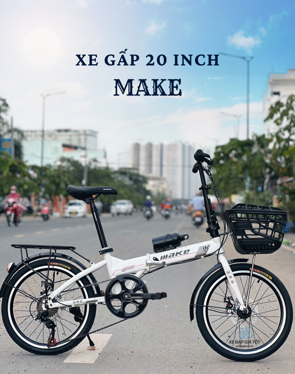 XE ĐẠP GẤP 20 INCH MAKE