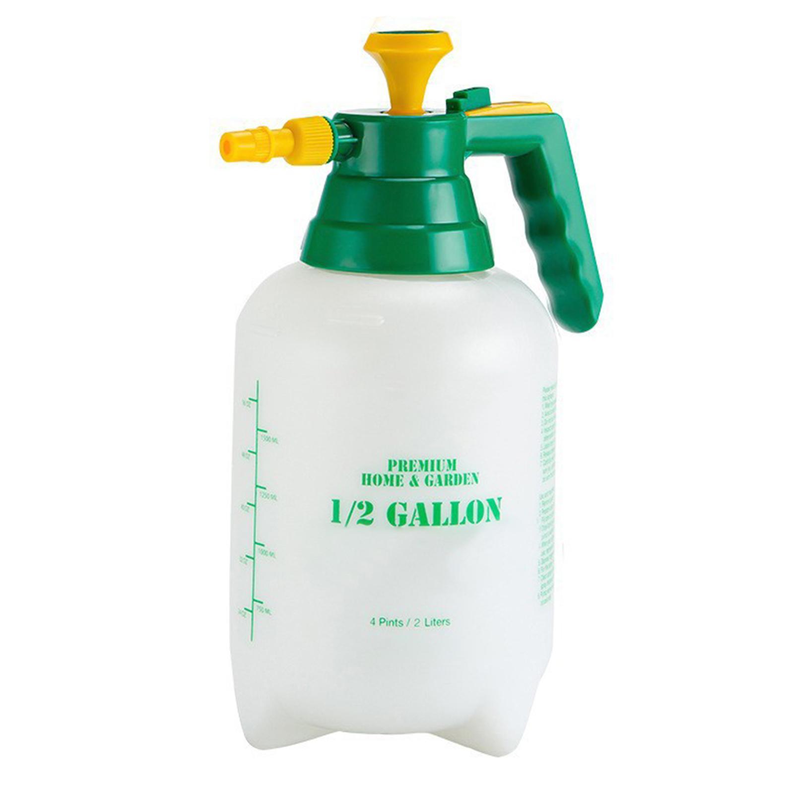 0.5 Gallon Manual Garden Sprayer Adjustable Nozzle for Home Cleaning Indoor