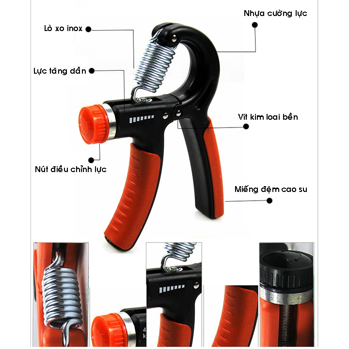 Combo Dụng Cụ Tập Luyện Tại Nhà Gồm Dụng Cụ Chống Đẩy / Hít Đất Và Kiềm Tập Cơ Tay - PaKaSa - Hàng Chính Hãng