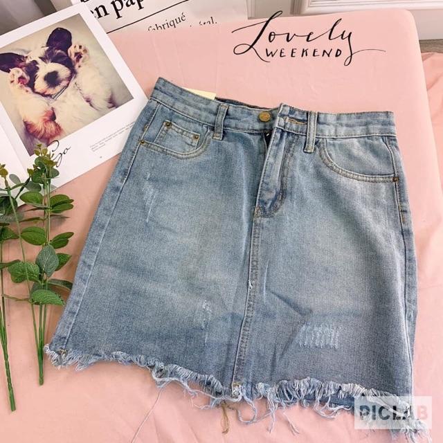 Chân váy jean