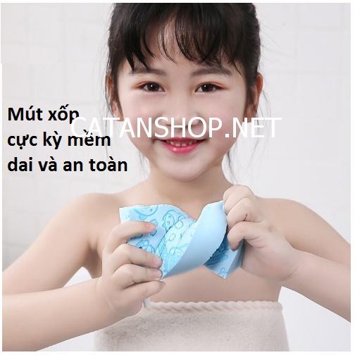 Miếng mút tắm bọt biển Bông tắm mềm mại kỳ ghét sạch da chết hiệu quả , Miếng tắm tẩy tế bào chết GD517-MutTamBB