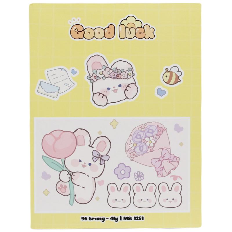 Tập Học Sinh Goodluck - 4 Ô Ly - 96 Trang 120gsm - Hải Tiến 1251 (Mẫu Bìa Giao Ngẫu Nhiên)