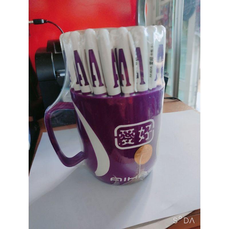 Bút gel chữ A cho học sinh.Cốc 48 cây.Bút kim dạ, bút bi nước