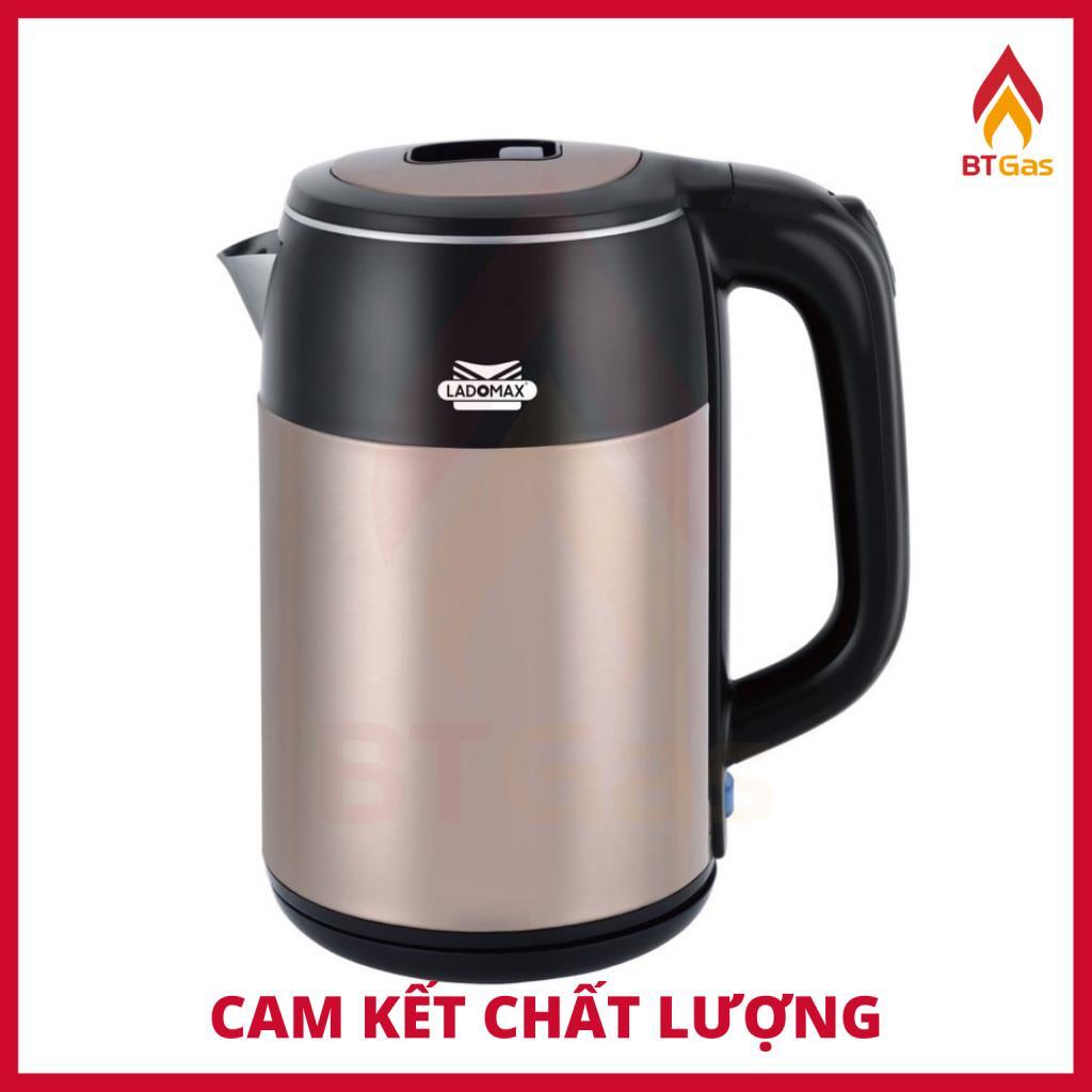 Ấm siêu tốc, bình đun nước siêu nhanh Inox 2 lớp chống phỏng Ladomax HA-888 2.5L - Hàng chính hãng