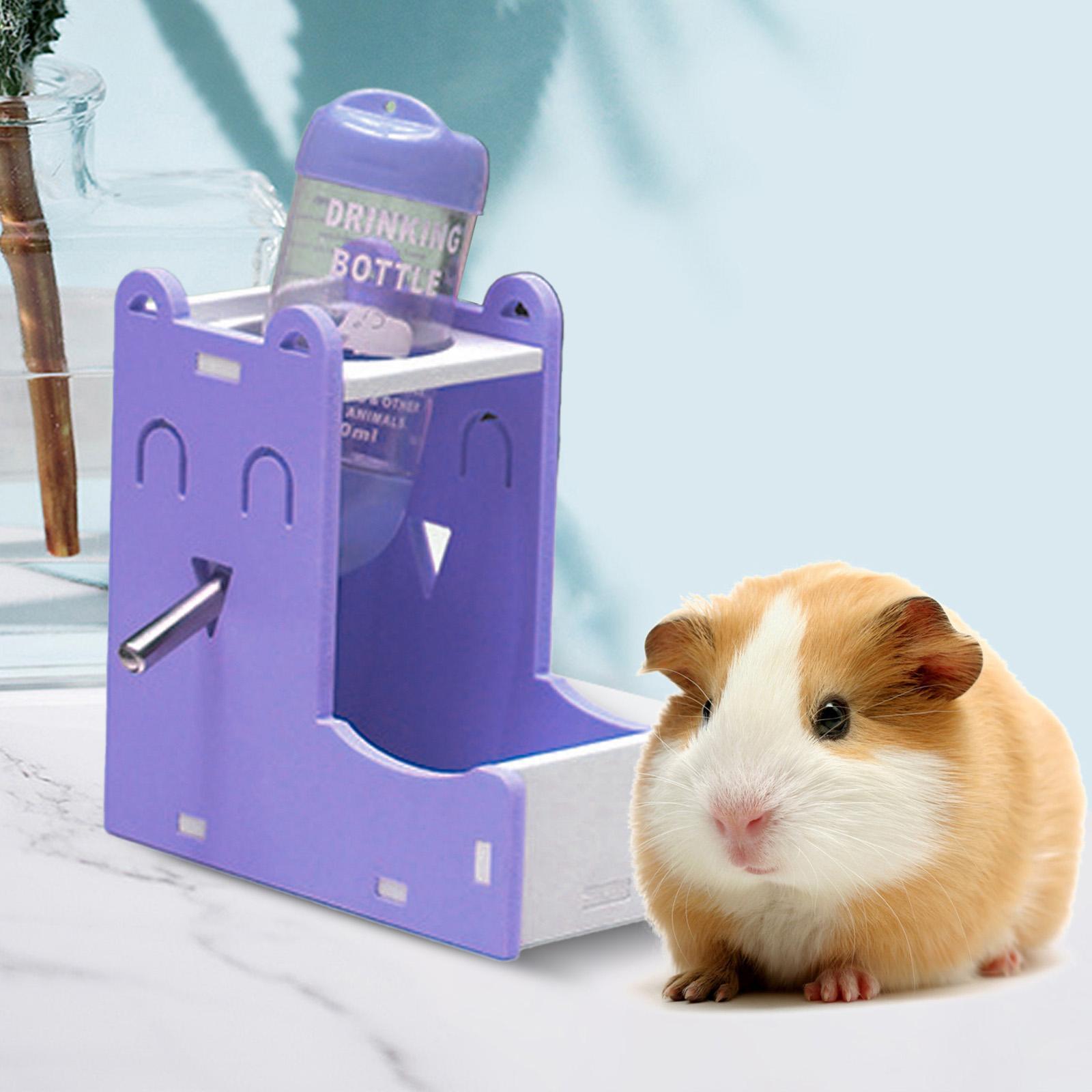 Hamster Water Bottle Holder Automatic Food Feeder for Rabbit Hedgehog Ferret