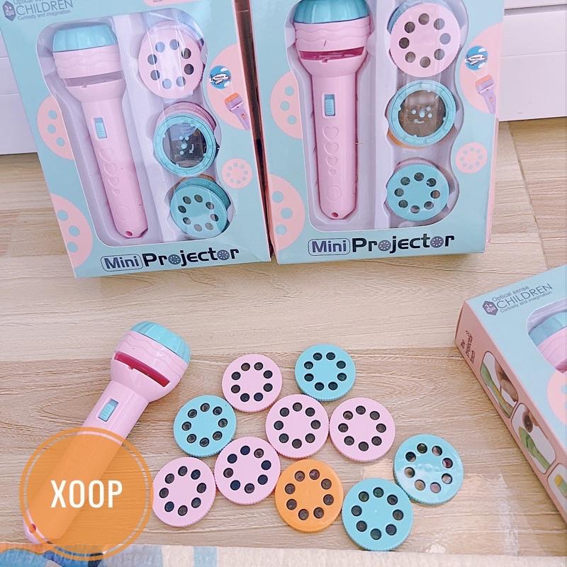 SALE !!! MÁY CHIẾU ĐÈN PIN PHÁT SÁNG THẾ HỆ 2 10 ĐĨA 80 HÌNH ẢNH CHO BÉ (SP002027 )