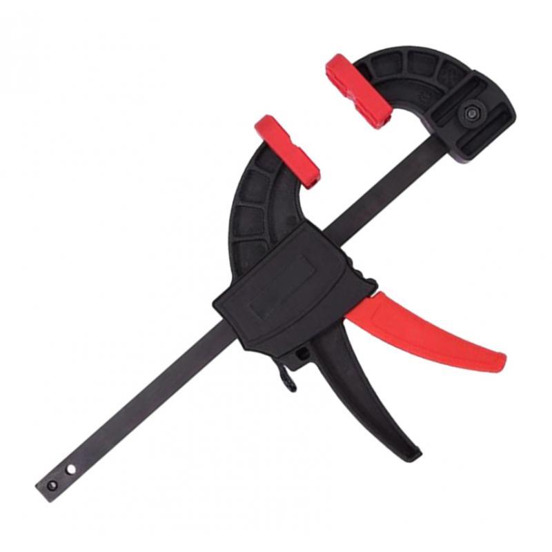 Adjustable Woodworking Clip, 6 Inch Wood-Working Bar Clamp, Quick Ratchet Release Squeeze DIY Hand Tools