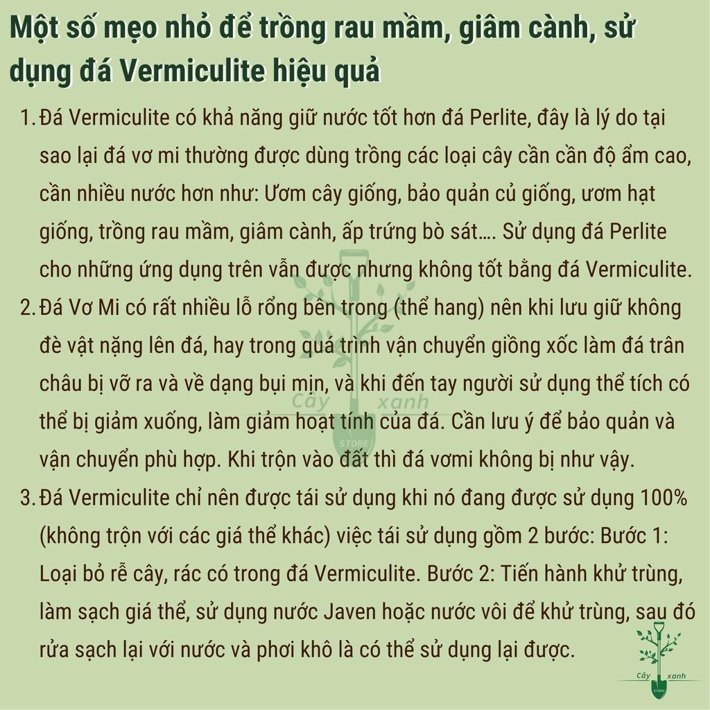 Đá Vermiculite – đá Vơ mi 5dm3 Namix trồng xương rồng, sen đá, các loại cây mọng nước