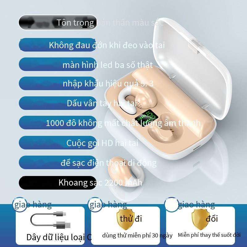 Tai nghe bluetooth không dây S19 mới được ưa chuộng nhất khái niệm dẫn truyền xương bán trong tai hai tai cảm ứng màn hình kỹ thuật số mẫu riêng phổ quát