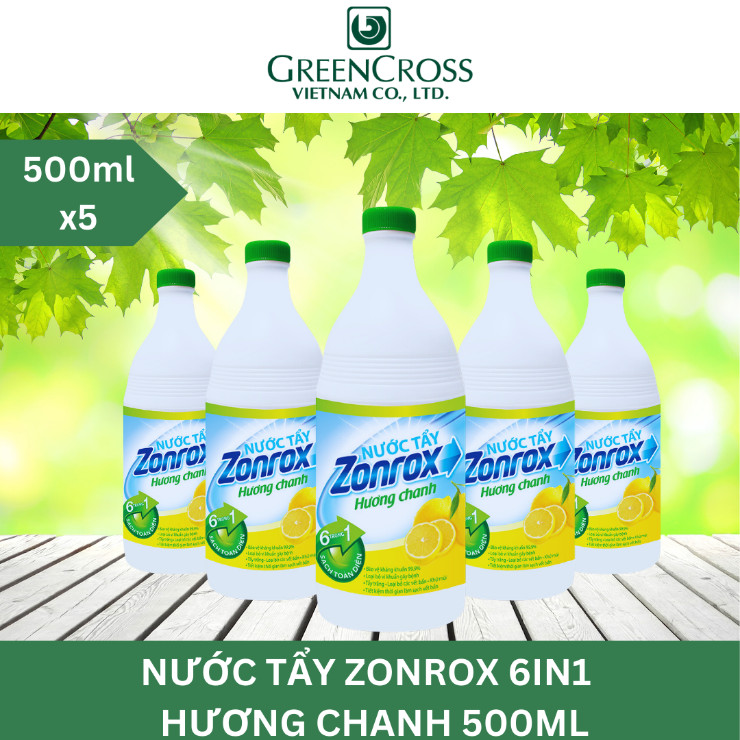 Nước tẩy đa năng khử mùi chuyên dụng ZONROX JAVEL 6in1 500ml