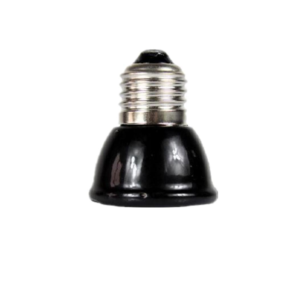 60W Mini Infrared Ceramic Emitter Heat Lamp Light Bulb Reptile Pet Brooder+NW-02 Aquarium Reptile Light Base Holder with Clamp Ceramic Heat Lamp Stand