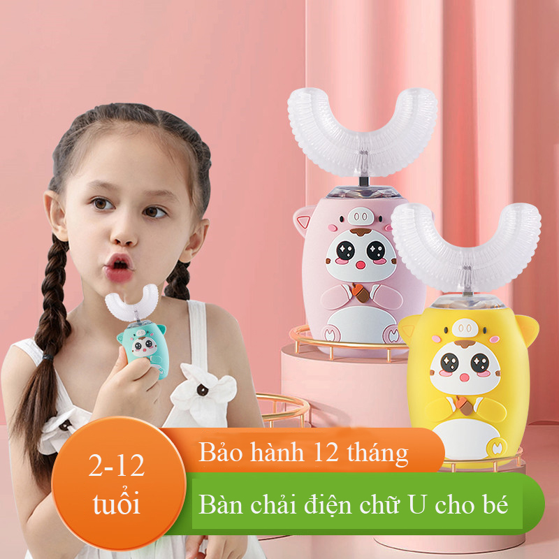 Bàn Chải Đánh Răng Cho Bé Maser V6 Giúp Tẩy Trắng Răng Bàn Chải Điện Cho Bé Máy Đánh Răng Trẻ Em Tự Động - Tặng Hộp Đựng Bàn Chải Đánh Răng Và Kem Đánh Răng Cho Bé