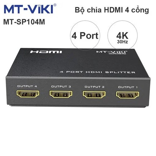 Bộ chia HDMI splitter V1.4 8 port 4K30Hz 3D MT-VIKI MT-SP108M. Hàng chính hãng !!!