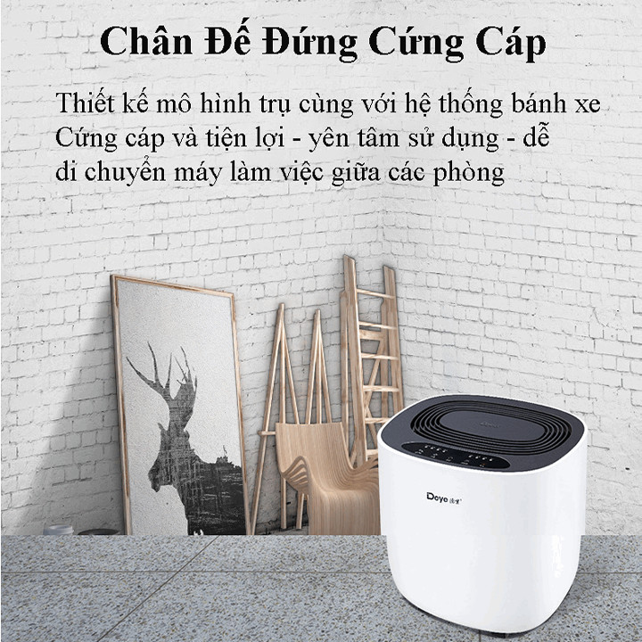 Máy hút ẩm không khí Deye DY-612S công nghệ mới độ ồn siêu thấp, thanh lọc ion âm, hẹn giờ thông minh Hàng Chính Hãng