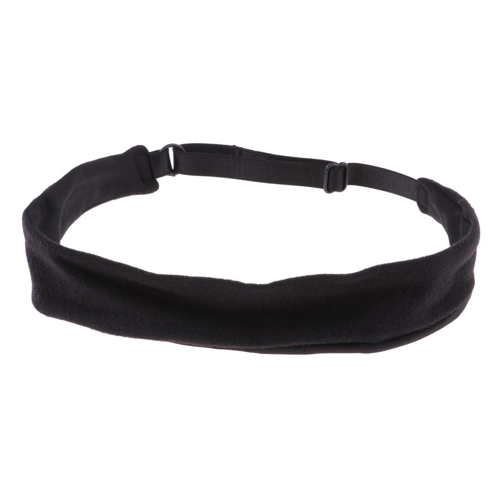 Reflective Men Women Sports Headband Gym Sweatband Hairband Black 1