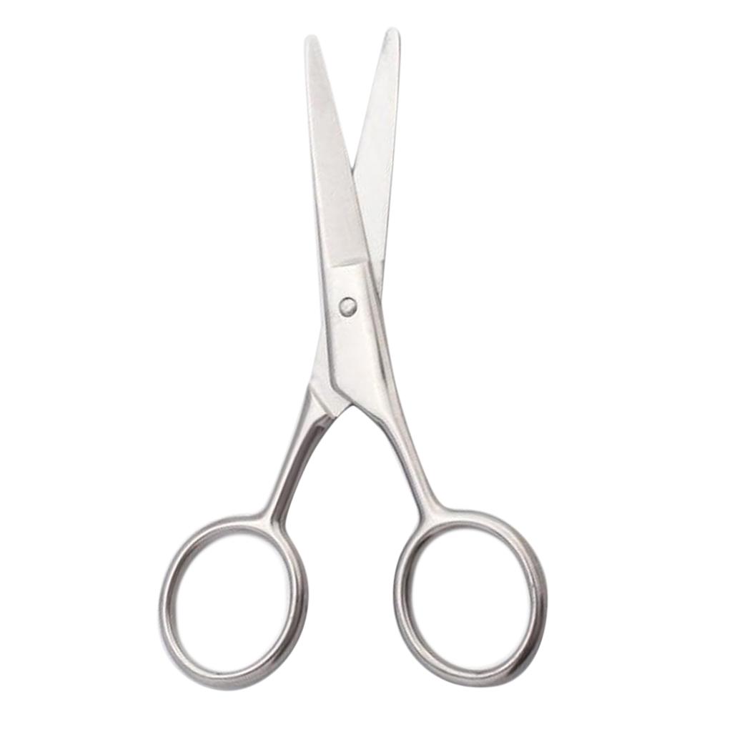 Stainless Steel Beard Mustache Trimming Facial Shears Hair Cutting Shaping Scissors for Barber
