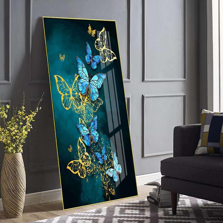 Tranh mica cao cấp Bướm đêm nghệ thuật - MK029