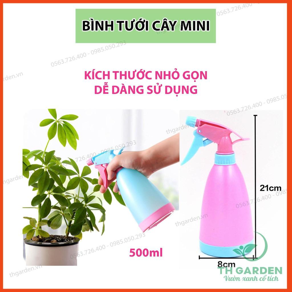 BÌNH TƯỚI CÂY PHUN SƯƠNG TH GARDEN DẠNG XỊT ĐỂ BÀN 400ML - CÓ THỂ PHUN TIA HOẶC PHUN SƯƠNG - BÌNH XỊT PHUN SƯƠNG MINI TH GARDEN