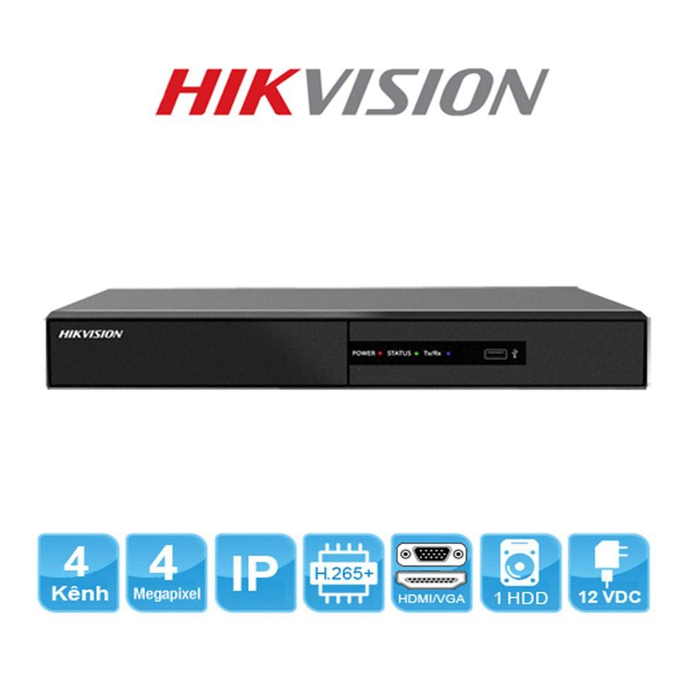 Đầu ghi hình camera IP 4 kênh HIKVISION DS-7104NI-Q1/M &amp; DS-7104NI-Q1/4P/M - HÀNG CHÍNH HÃNG