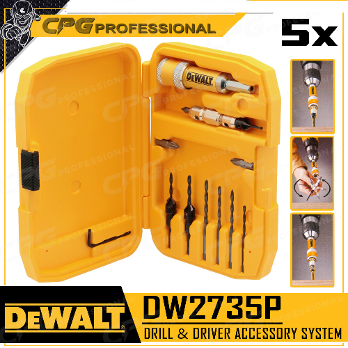 Bộ mũi khoan 12 chi tiết Dewalt DW2735P Hàng Chính hãng