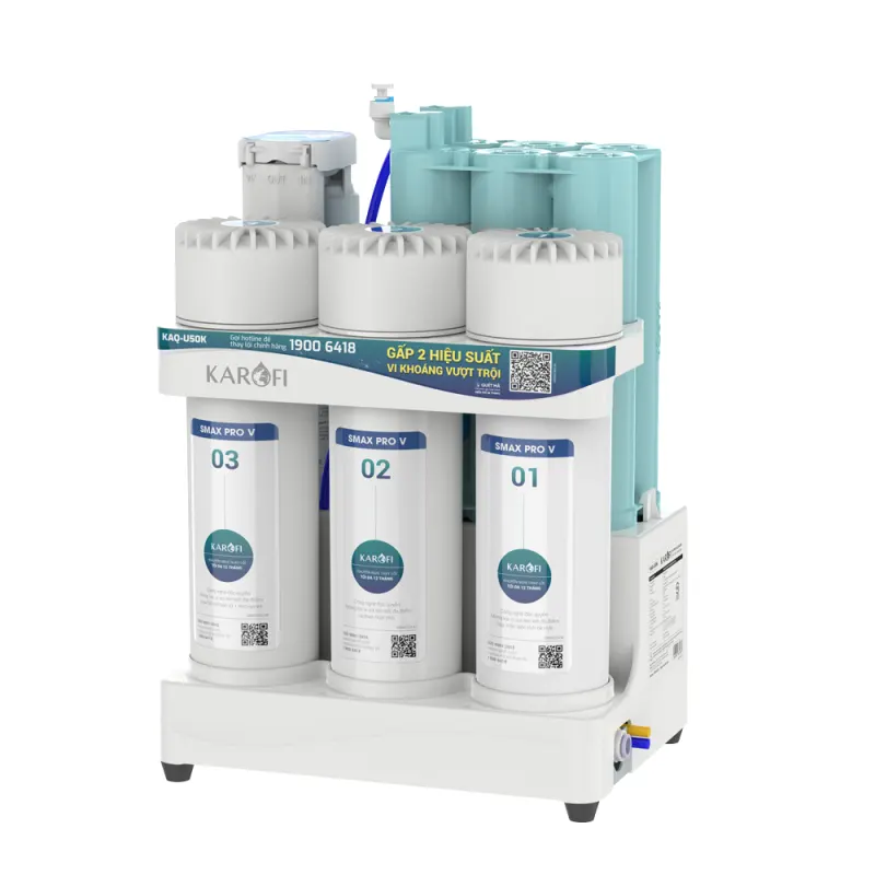 KAQ-U50K - Máy lọc nước Karofi 10 Lõi  KAQ-U50K - HÀNG CHÍNH HÃNG - GIAO TOÀN QUỐC