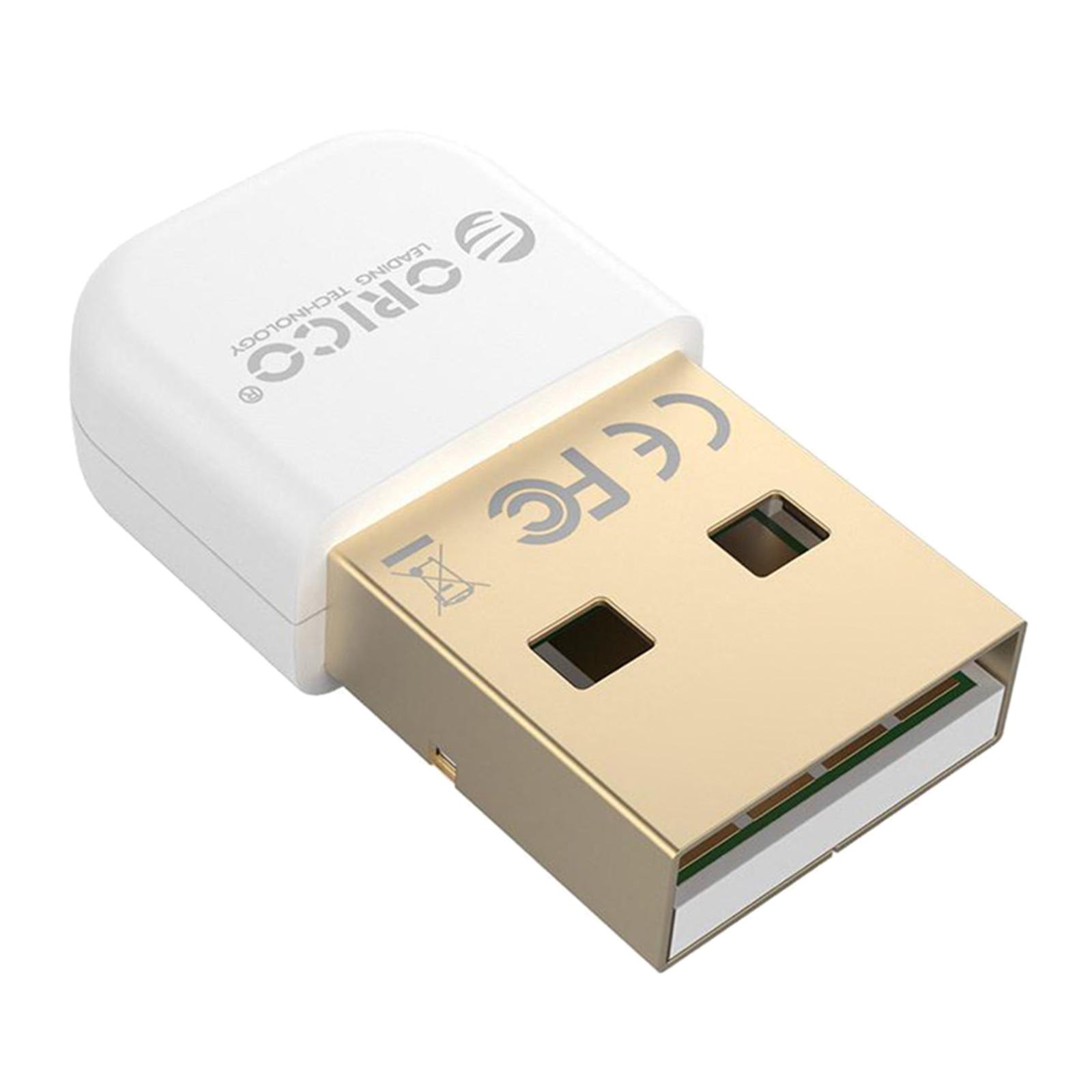 USB Bluetooth 4.0 Adapter, Mini Wireless Dongle Support PC Laptop for Windows 10/8/7 System for Bluetooth Headphones Keyboard Mouse, Speakers
