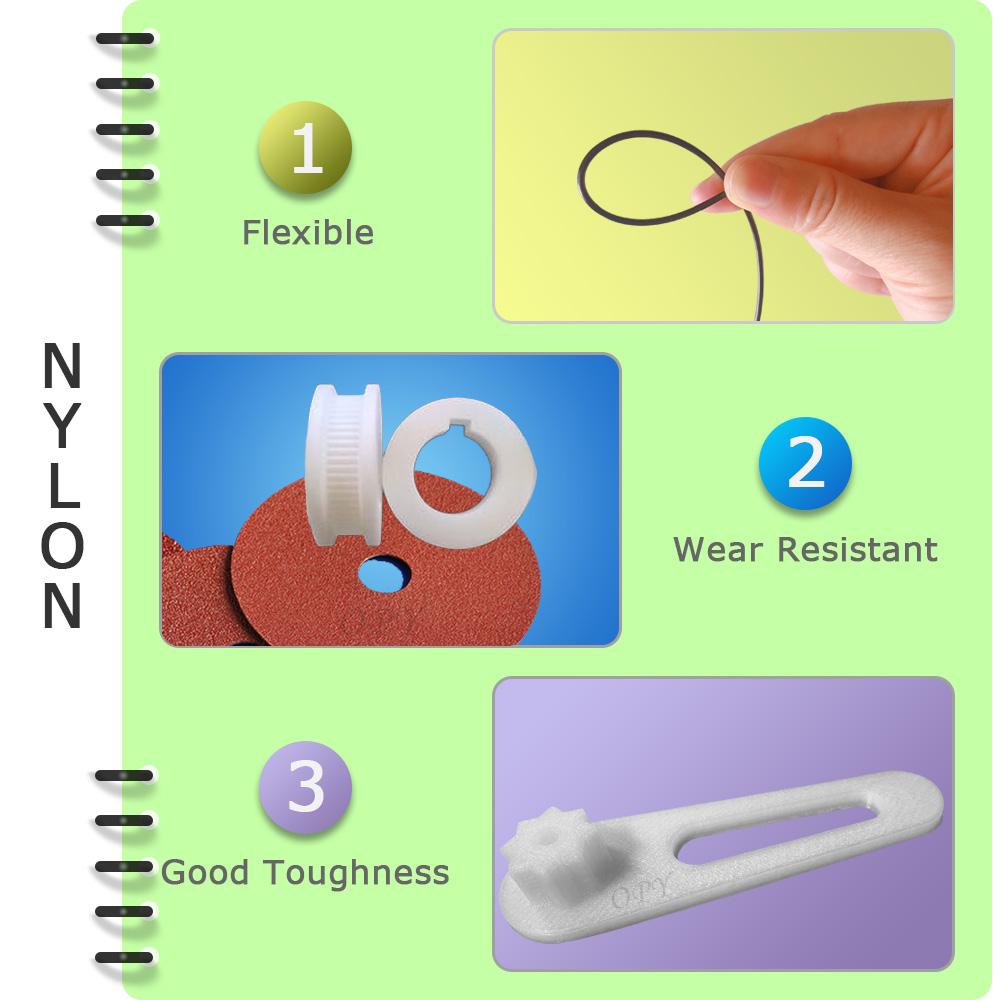 Pa Nylon Polyamide 3D Máy In Dây Tóc 1.75mm 1 -f- 75 1kg 10m 100g Tự Làm Cho Đường Chỉ Vận Chuyển Trắng Màu Tự Nhiên