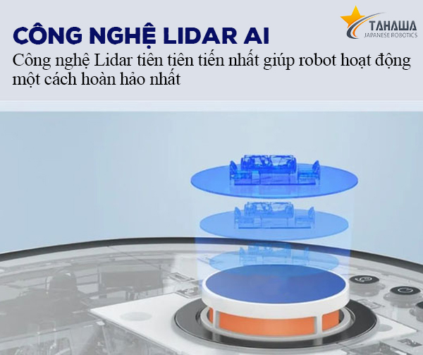 Robot hút bụi TAHAWA TH-LW2  Robo hút bụi an toàn cho sức khỏe người tiêu dùng, khử mùi hiệu quả sử dụng màn lọc HEPA 14, lọc sạch đến 99% bụi mịn