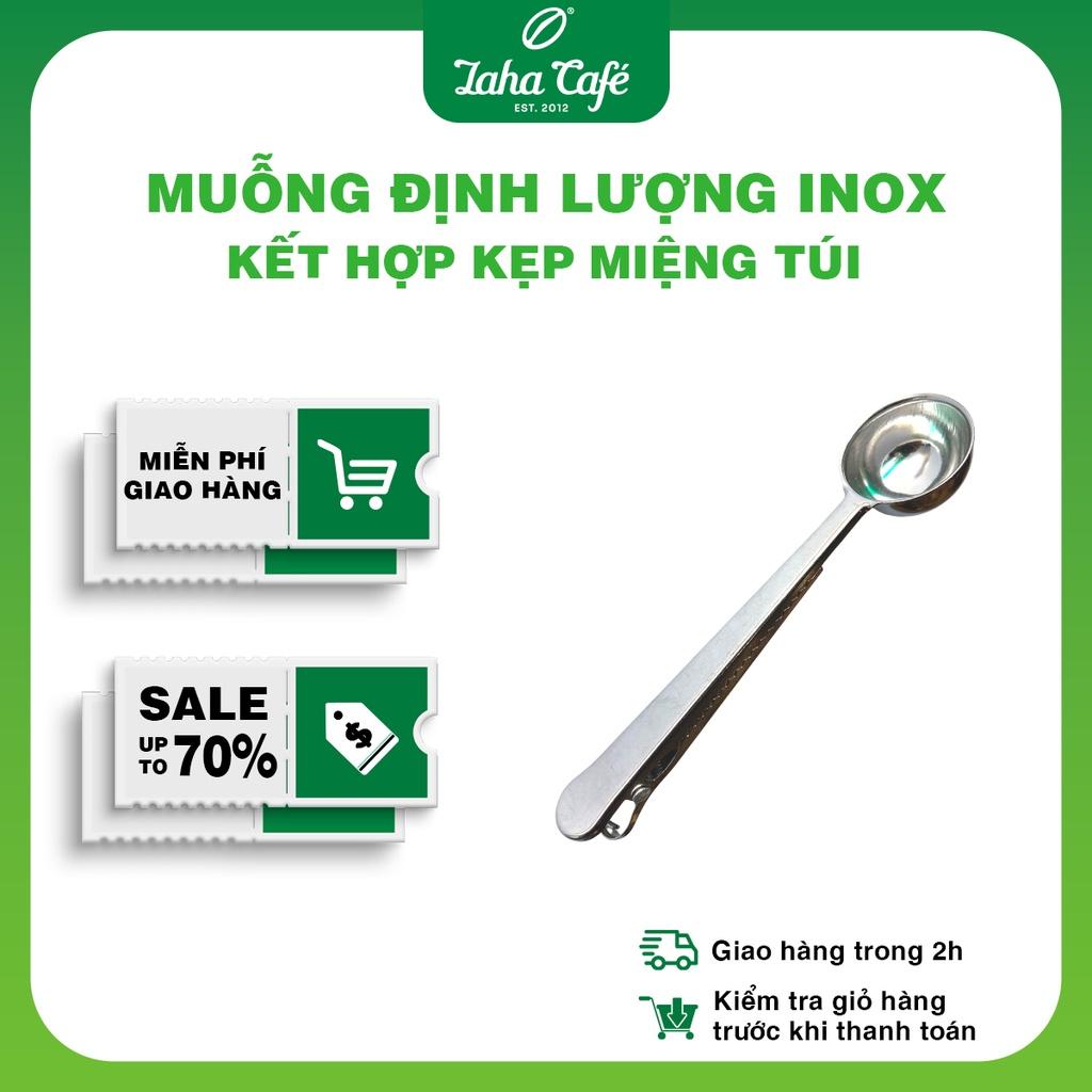 Muỗng Định Lượng Inox Kết Hợp Kẹp Miệng Túi - Laha Cafe