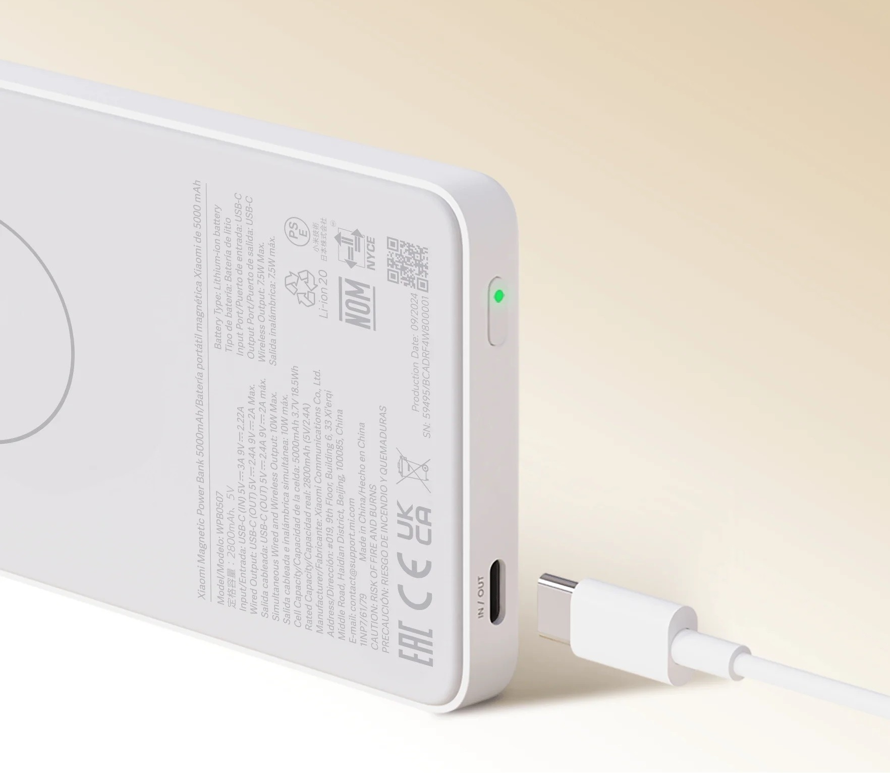 Pin sạc dự phòng Xiaomi Magnetic Power Bank 5000mAh BHR9304TH - GiaPhucStore | Hàng Chính Hãng