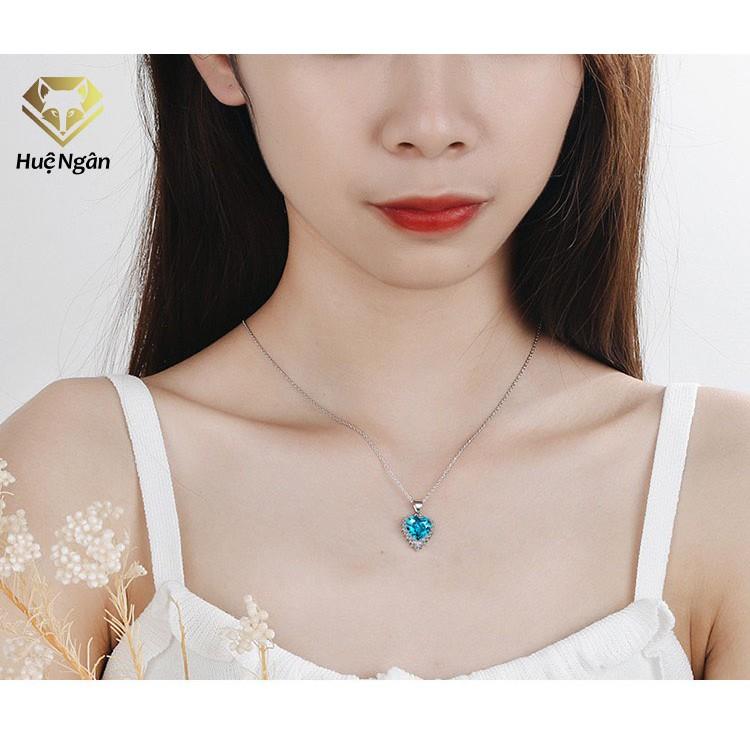 Dây chuyền bạc Ý 925 Huệ Ngân - Tim xinh Titanic PP1630
