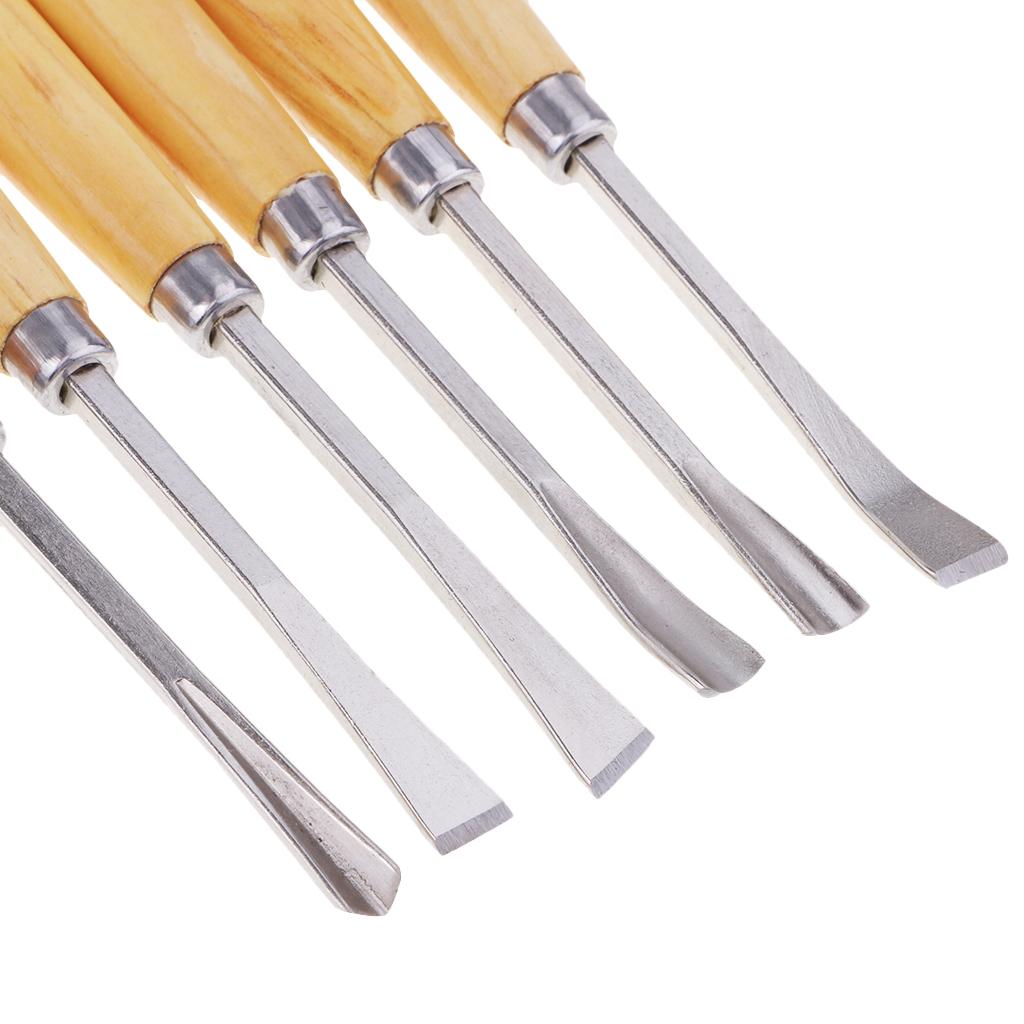 6pcs/set Woodcut Knife Wood Carving Tools Woodworking Hobby Arts Crafts DIY
