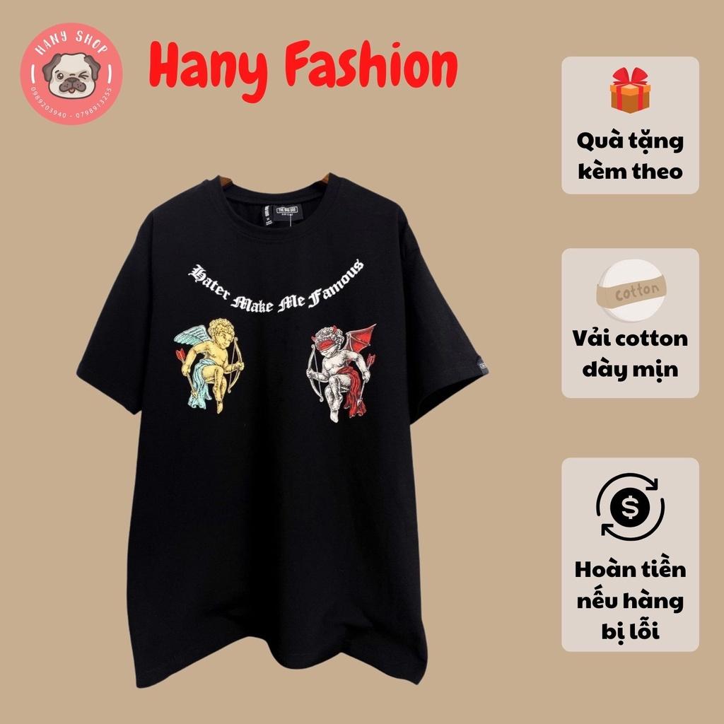 Áo thun unisex tay lỡ HATER THE BAD GOD vải dày mịn cực đẹp mẫu hot 2021