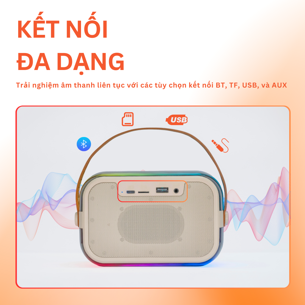 Bộ Loa Karaoke mini Bluetooth iCore ISM69 kèm 02 Micro - Hàng Chính Hãng