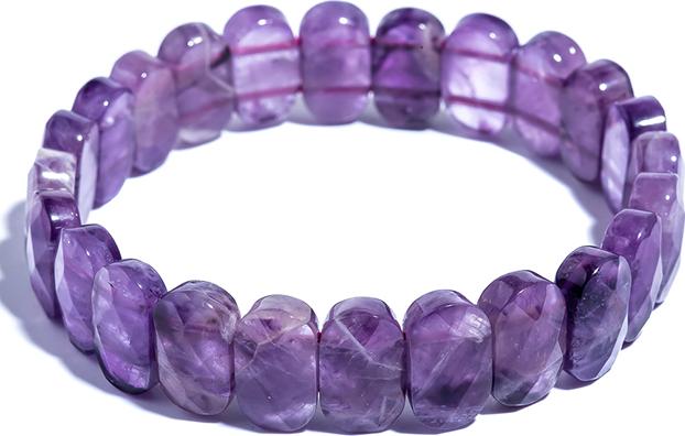 Vòng tay thạch anh tím bản vuông BRAME01 - VietGemstones