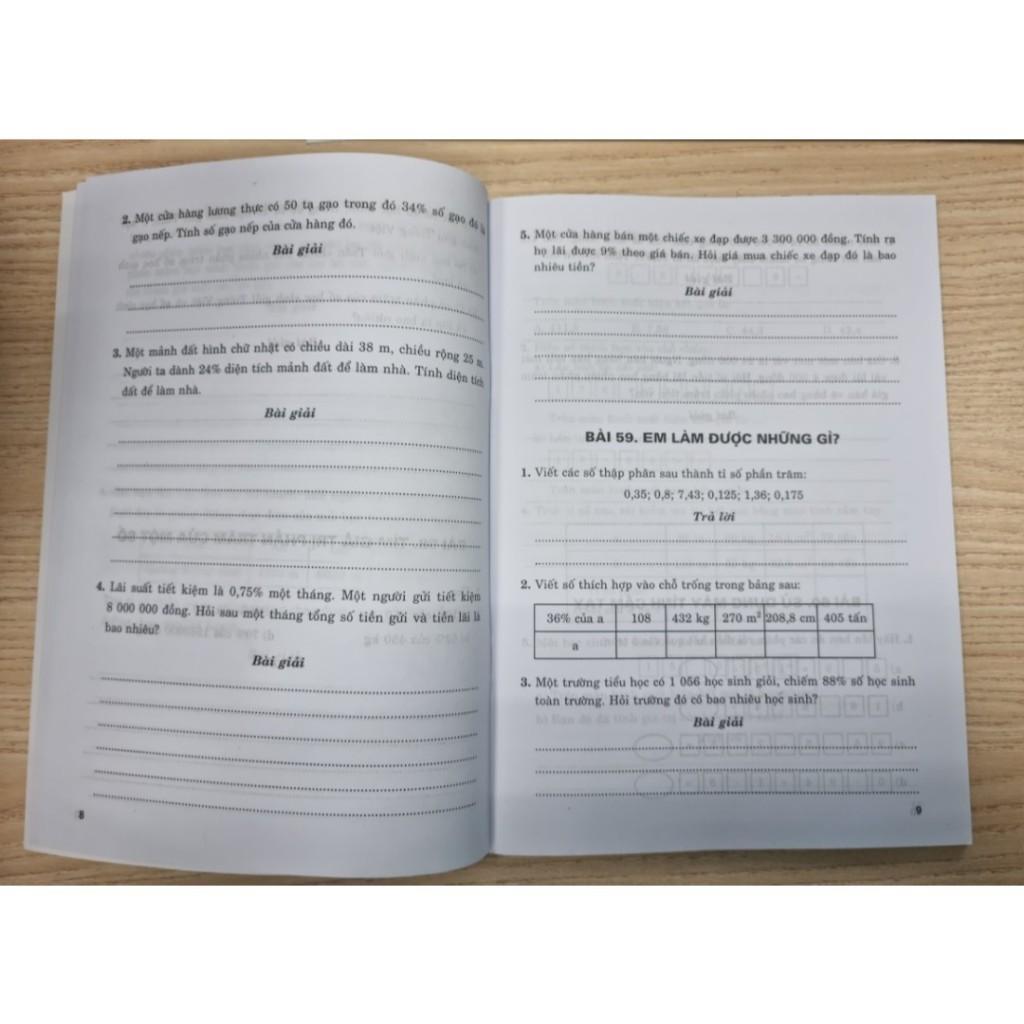 Sách - Vở Bài Tập Nâng Cao Toán Lớp 5 - Tập 2 - Bám Sát SGK Chân Trời Sáng Tạo - Hồng Ân