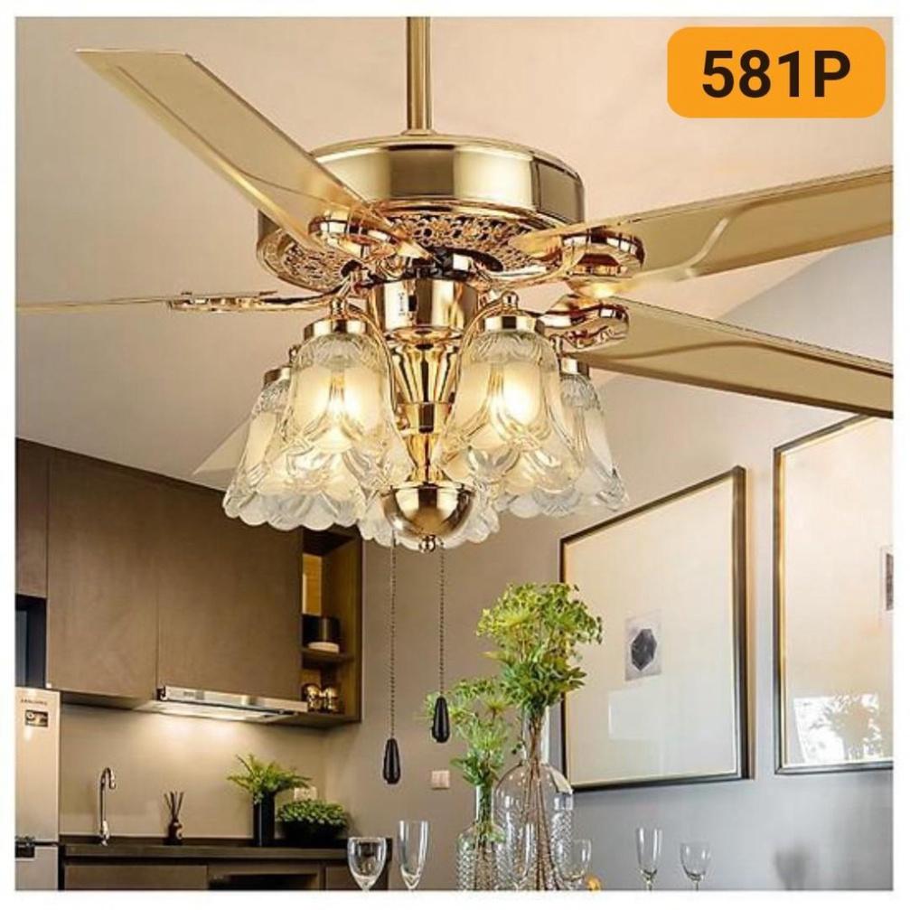 Quạt Trần Có Đèn MSS: 581PRO Chạy 6 mức độ Gió, nguyên nhân Lõi Đồng- thích hợp với đa số tổ ấm