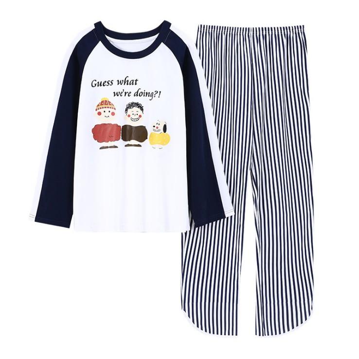 Bộ đồ nữ Đồ bộ mặc nhà vải COTTON 100% thông thoáng &amp; thấm hút mồ hôi tốt, style Hàn Quốc (704)