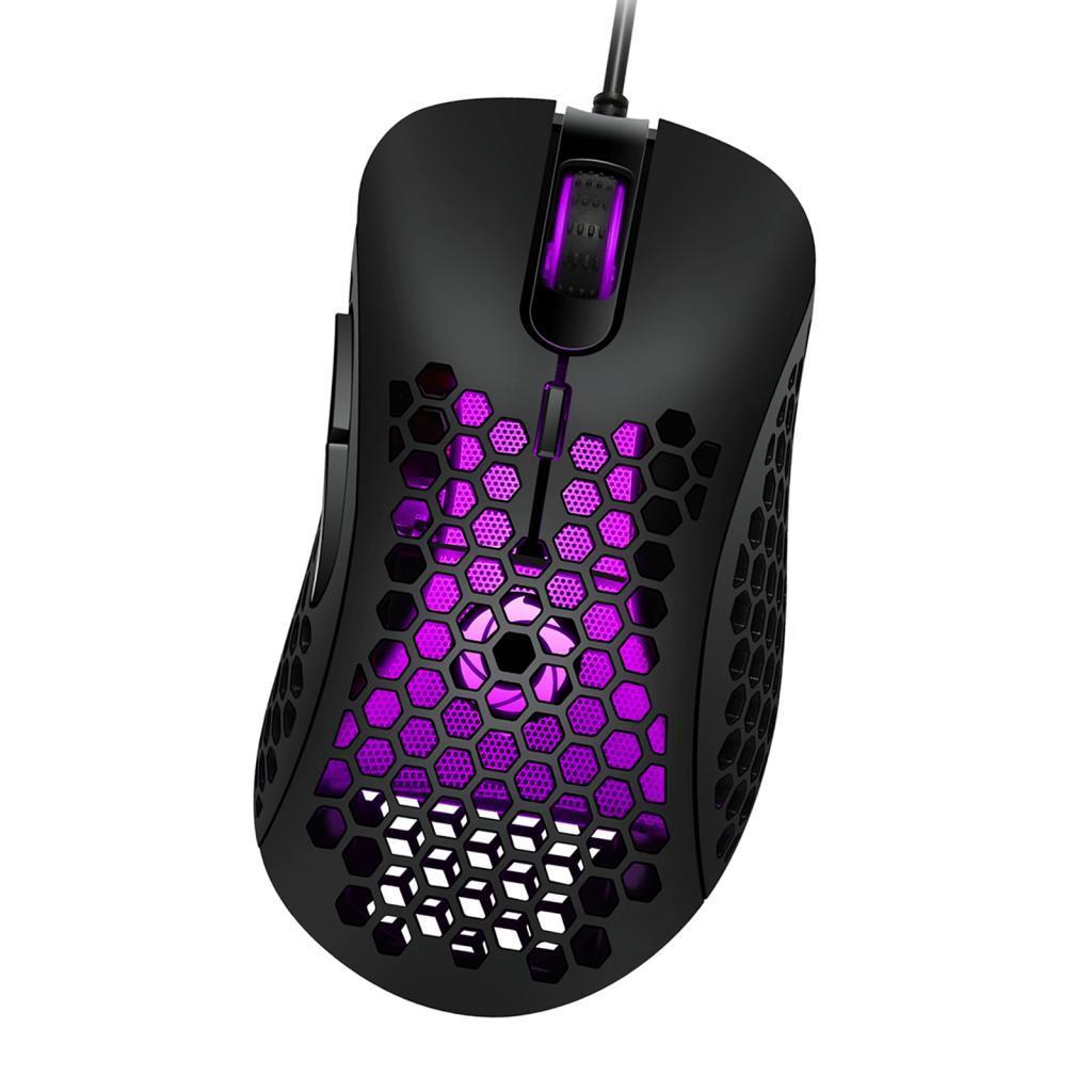 Wired Game Mouse Hollow Hole Honeycomb Lightweight Computer MICE Pink