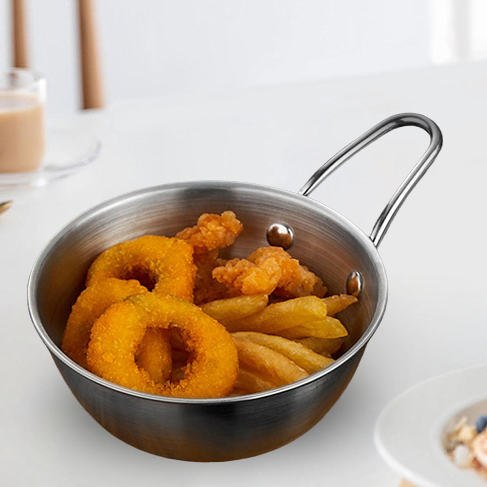 304 Stainless Steel Camping Pot Picnic Bowl Tableware Lightweight Multifunctional Food Bowl for Outdoor Meal Prep, Serving, Baking