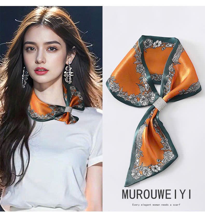 KHĂN LỤA DÀI KHĂN QUÀNG CỔ KHĂN CHOÀNG LỤA BĂNG ĐÔ TRANG TRÍ NƠ CAO CẤP ĐA NĂNG SANG TRỌNG THANH LỊCH MÃ 18