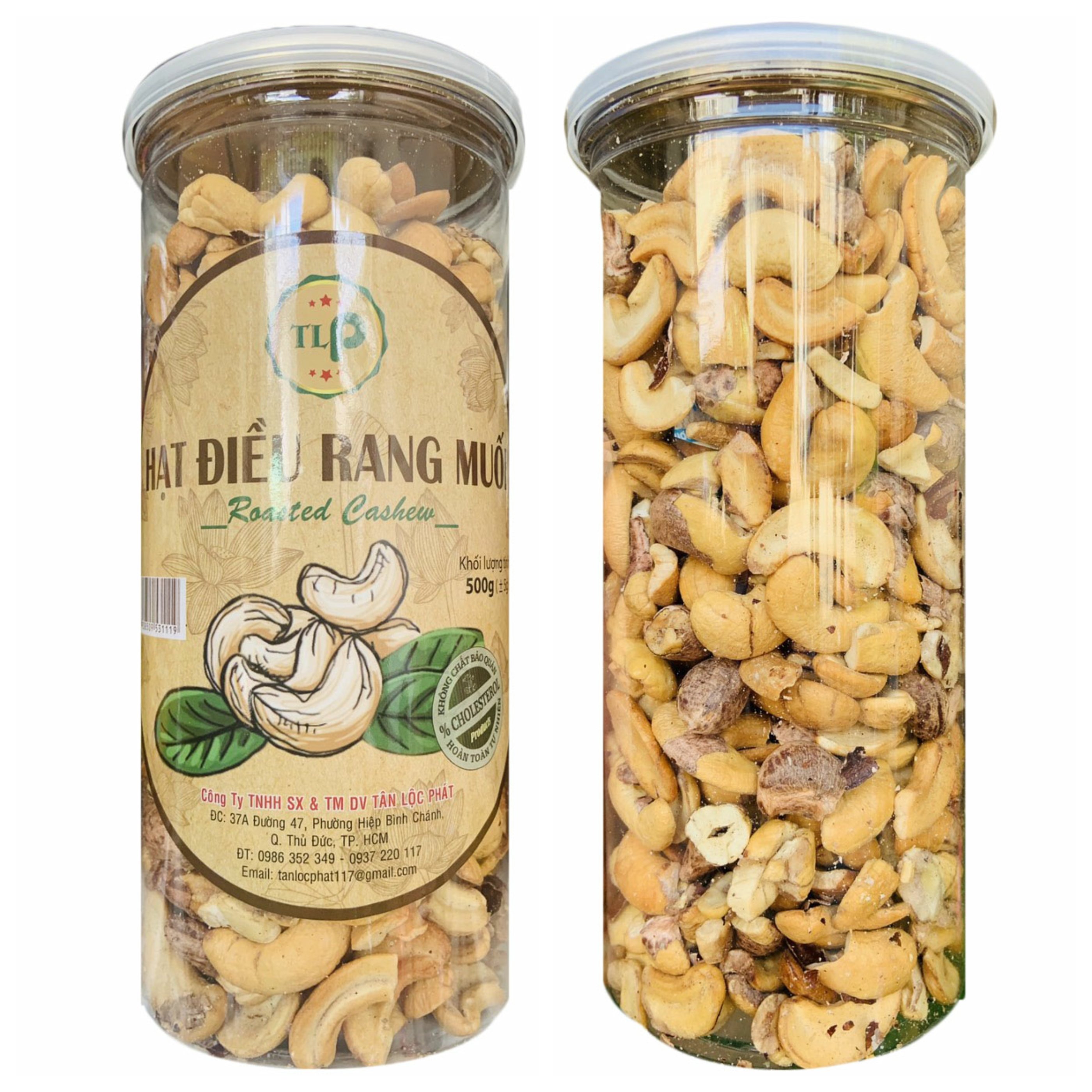 COMBO 2 HỘP HẠT ĐIỀU RANG MUỐI VỠ TÂN LỘC PHÁT