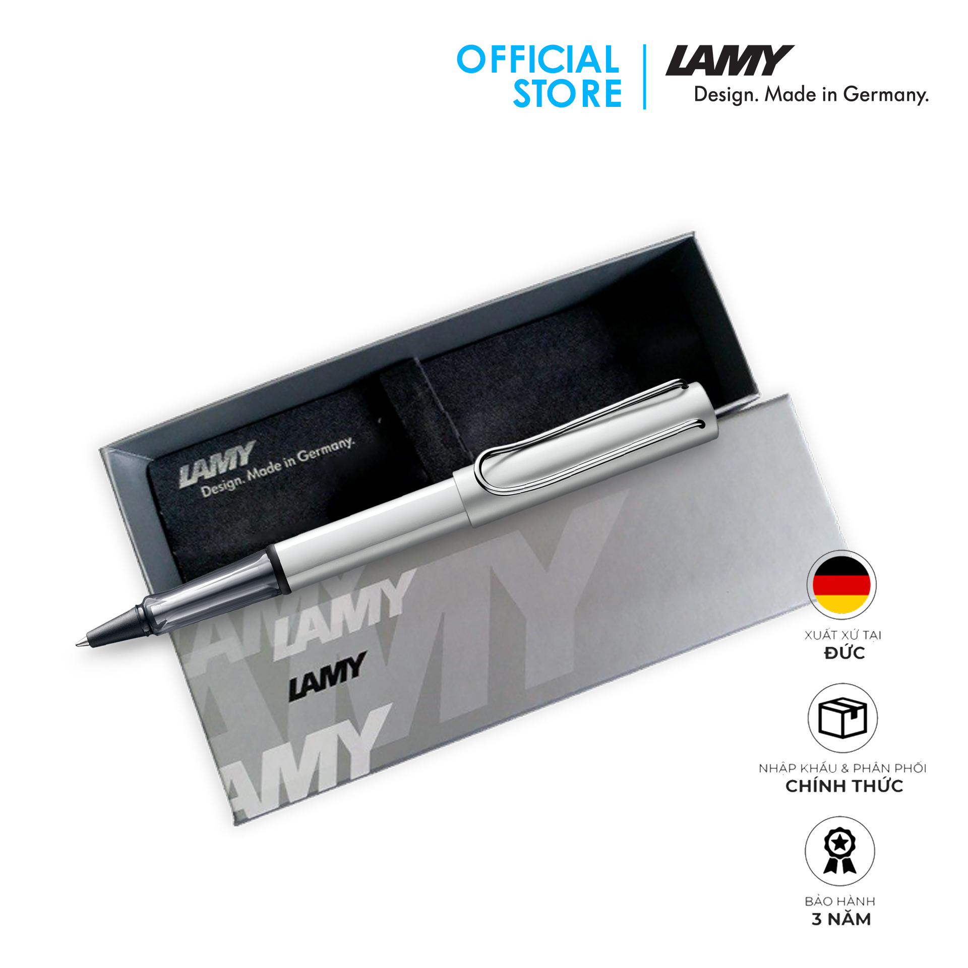 Bút bi nước LAMY al-star White silver