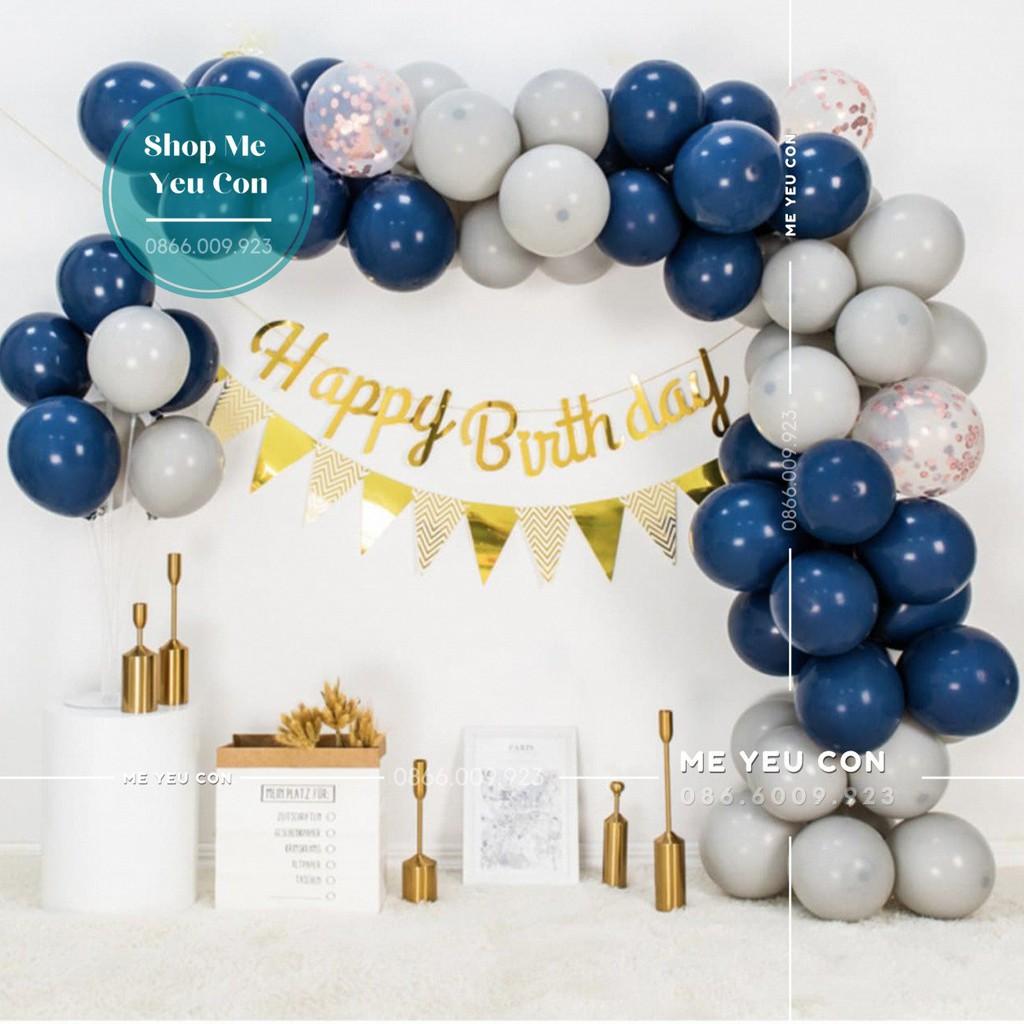 SALE Set Bóng Sinh Nhật Happy Birthday Kèm Đèn Led Và Số Tuổi Nhiều Mẫu