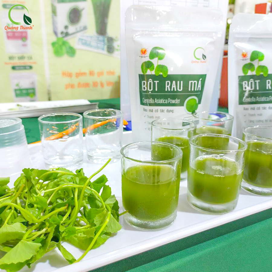 [CHÍNH HÃNG] Rau Má Uống Liền Sấy Lạnh Nguyên Chất  - Mát gan, detox, giảm mụn, giảm cân, giải nhiệt - Hộp Có Đường