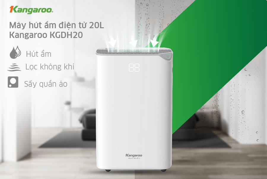 Máy hút ẩm Kangaroo KGDH20 -Hàng chính hãng